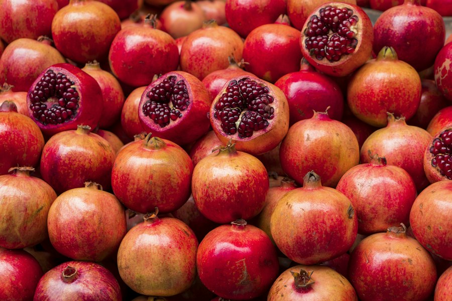 Fresh pomegranates
